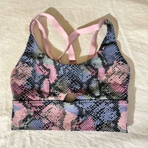 Lorna Jane Multicolor Snake Print Sports Bra